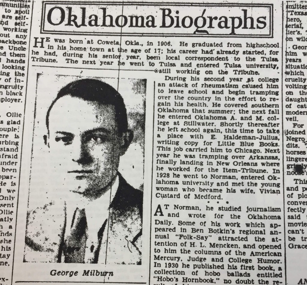 Los desheredados «Un Pueblo de Oklahoma» de Milburn