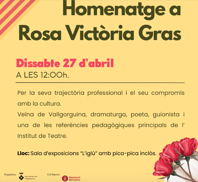Homenaje a Victòria Gras, Homenatge a Rosa Victòria Gras